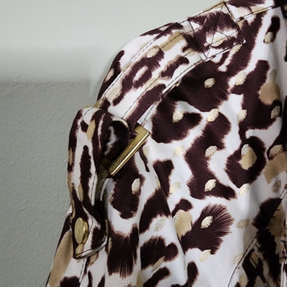 Just B leopard animal print jacket 80's style classy leopard print large y2k - Picture 14 of 15